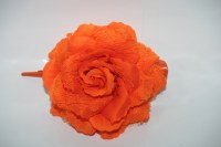  Fleur orange a pince Réf:FLEUR015