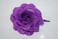 Fleur Violet avec une pince Réf:fleur008