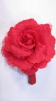 Fleur Rose avec une pince Réf:FLEUR007