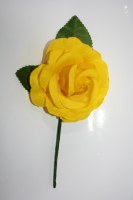 Fleur jaune avec tige Réf.FLEUR013