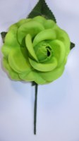 Fleur Vert anis avec tige Réf.FLEUR005